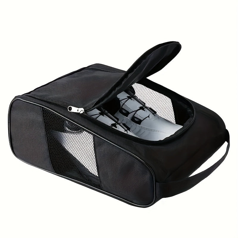 Large Capacity Sports Shoe Storage Bag, Breathable Mesh Athletic Sneaker Organizer, Portable Shoe Carrier With Convenient Handle, For Men And Women