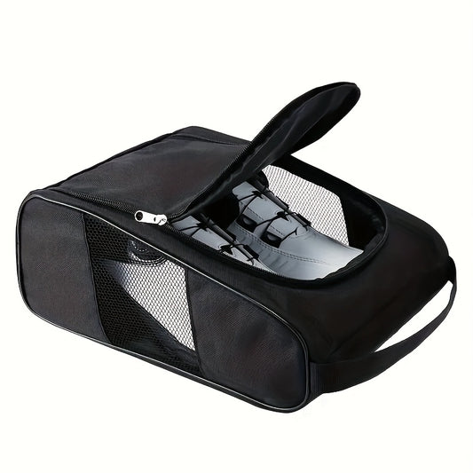 Large Capacity Sports Shoe Storage Bag, Breathable Mesh Athletic Sneaker Organizer, Portable Shoe Carrier With Convenient Handle, For Men And Women