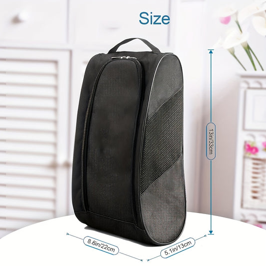 Large Capacity Sports Shoe Storage Bag, Breathable Mesh Athletic Sneaker Organizer, Portable Shoe Carrier With Convenient Handle, For Men And Women