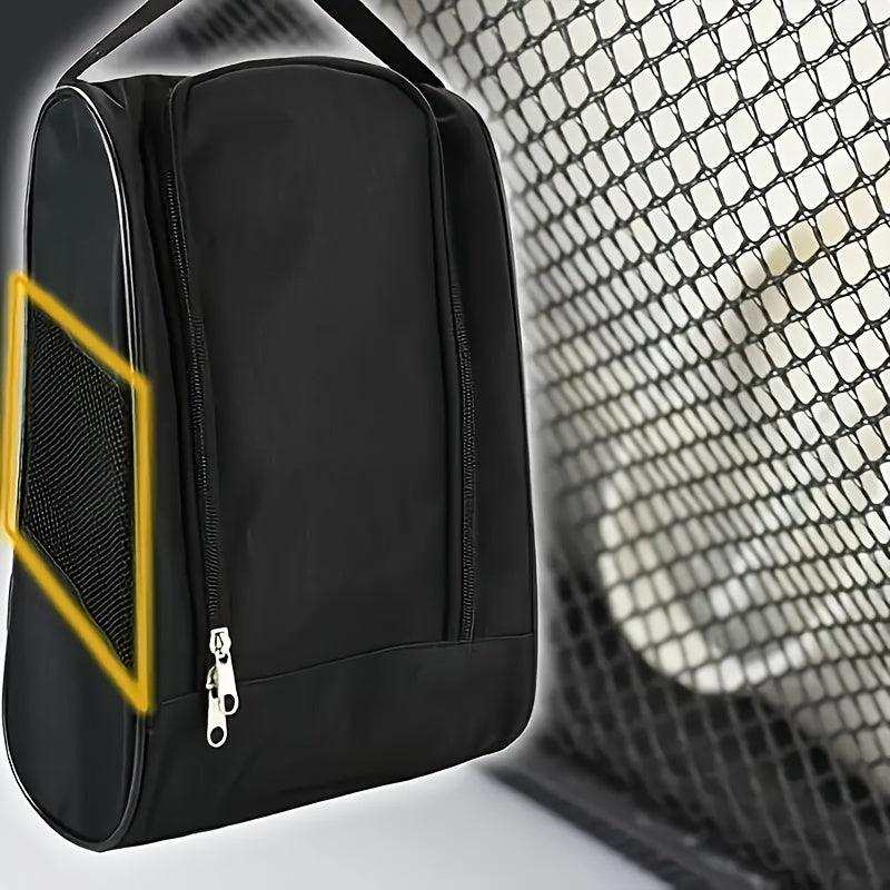 Large Capacity Sports Shoe Storage Bag, Breathable Mesh Athletic Sneaker Organizer, Portable Shoe Carrier With Convenient Handle, For Men And Women